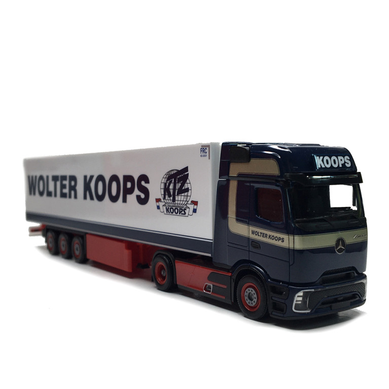 Mercedes Benz Actros L ProCabin Gigaspace, semi-remorque frigorifique, Wolter Koops - HERPA 319966 - HO 1/87
