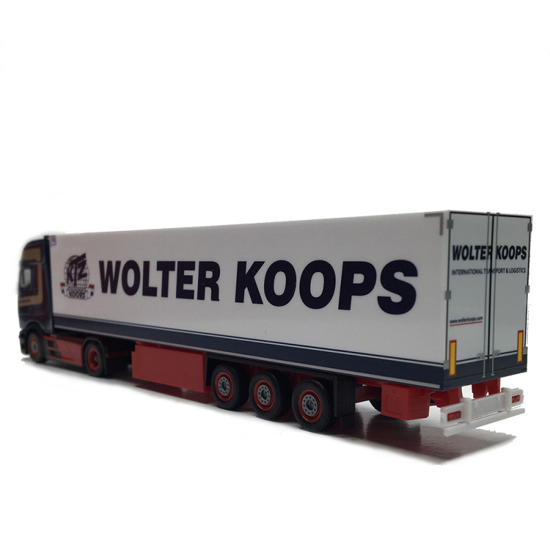 Mercedes Benz Actros L ProCabin Gigaspace, semi-remorque frigorifique, Wolter Koops - HERPA 319966 - HO 1/87