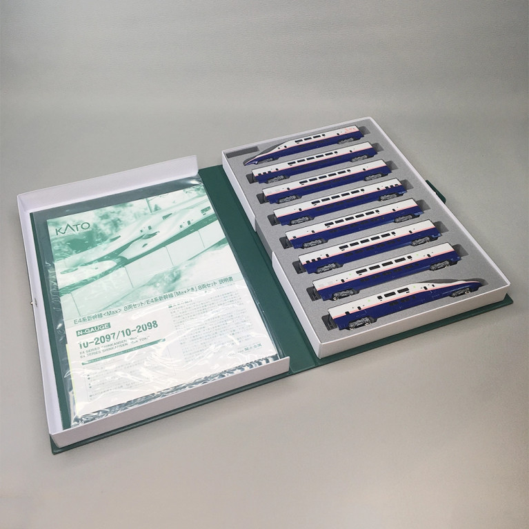 Coffret 8 éléments Shinkansen E4 Max Toki bande rose JR East, Ep. VI - KATO 10-2098 - N 1/160