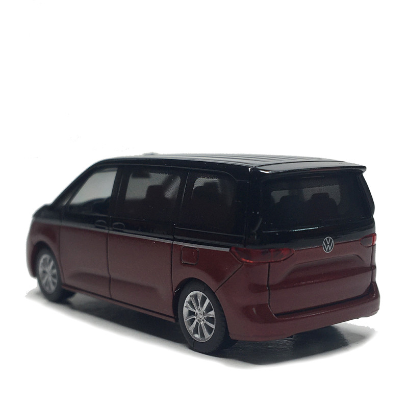 Volkswagen Multivan, noir, rouge - HERPA 430425-002 - HO 1/87