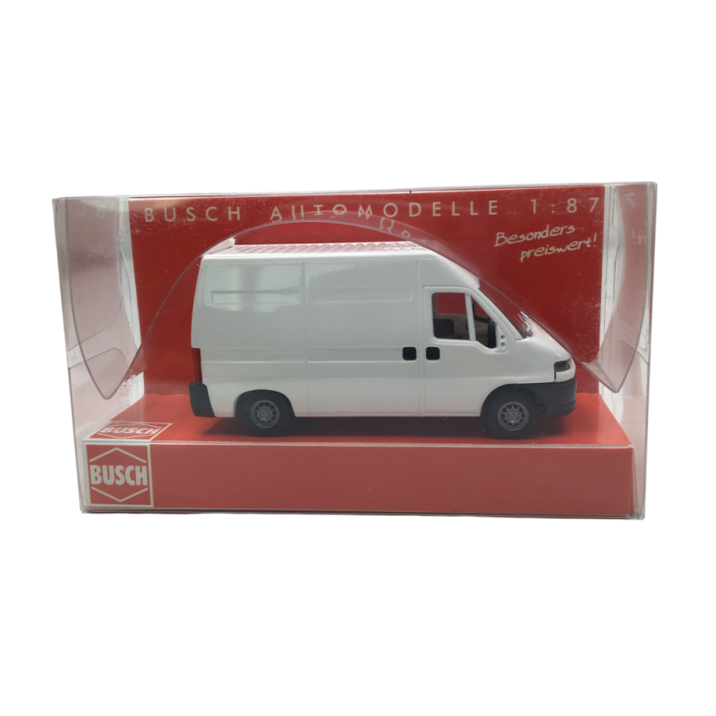 Fiat Ducato, blanc - BUSCH 89112 - HO 1/87