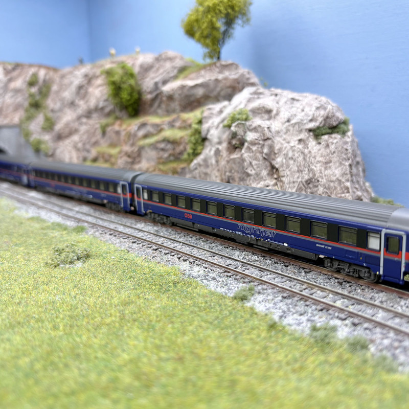 Coffret 3 voitures Eurofima Bmz Nightjet ÖBB, Ep. VI - FLEISCHMANN 6260084 - N 1/160