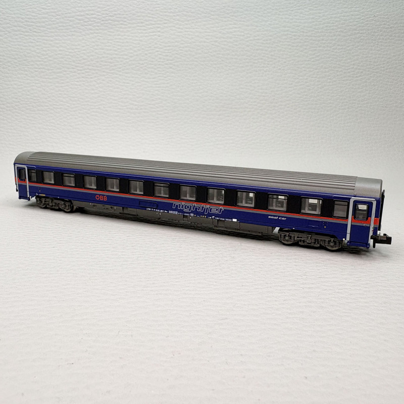 Coffret 3 voitures Eurofima Bmz Nightjet ÖBB, Ep. VI - FLEISCHMANN 6260084 - N 1/160