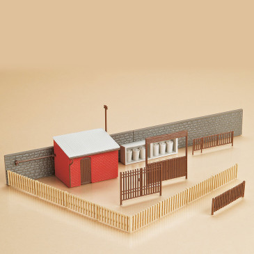 Portails avec accessoires de construction - Auhagen 12256 - HO 1/87, TT