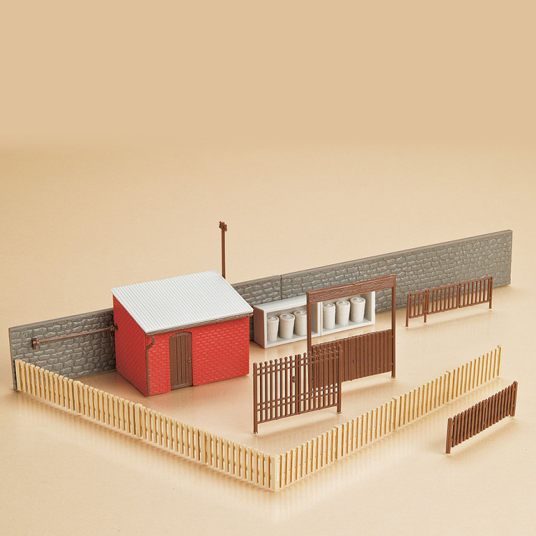 Portails avec accessoires de construction - Auhagen 12256 - HO 1/87, TT