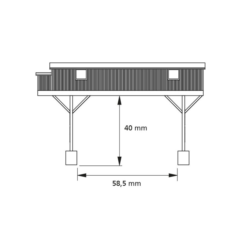 Pont roulant - Auhagen 14486 - N 1/160