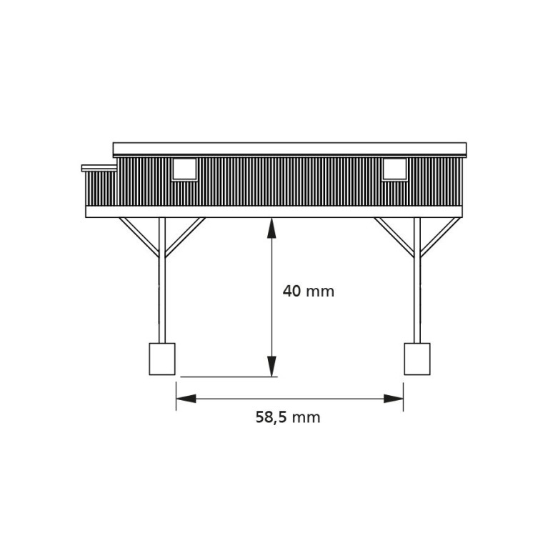 Pont roulant - Auhagen 14486 - N 1/160