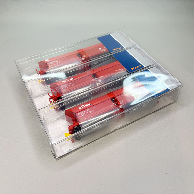 Coffret 3 wagons minéraliers Faals 151/152 DB AG, Ep. VI - ROCO 6600271 - HO 1/87