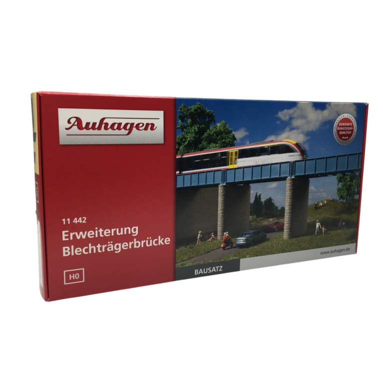 Extension de pont à poutres en tôle - Auhagen 11442 - HO 1/87