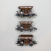 Coffret 3 wagons-trémies à ballast Talbot ÖBB, Ep. III-IV - ROCO 6600283 - HO 1/87