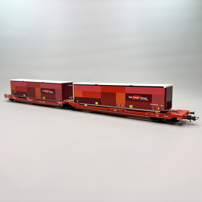 Wagon articulé double compartiment Sdggmrs 738 T3000e ÖBB/RCW, Ep. VI - ROCO 6600033 - HO 1/87