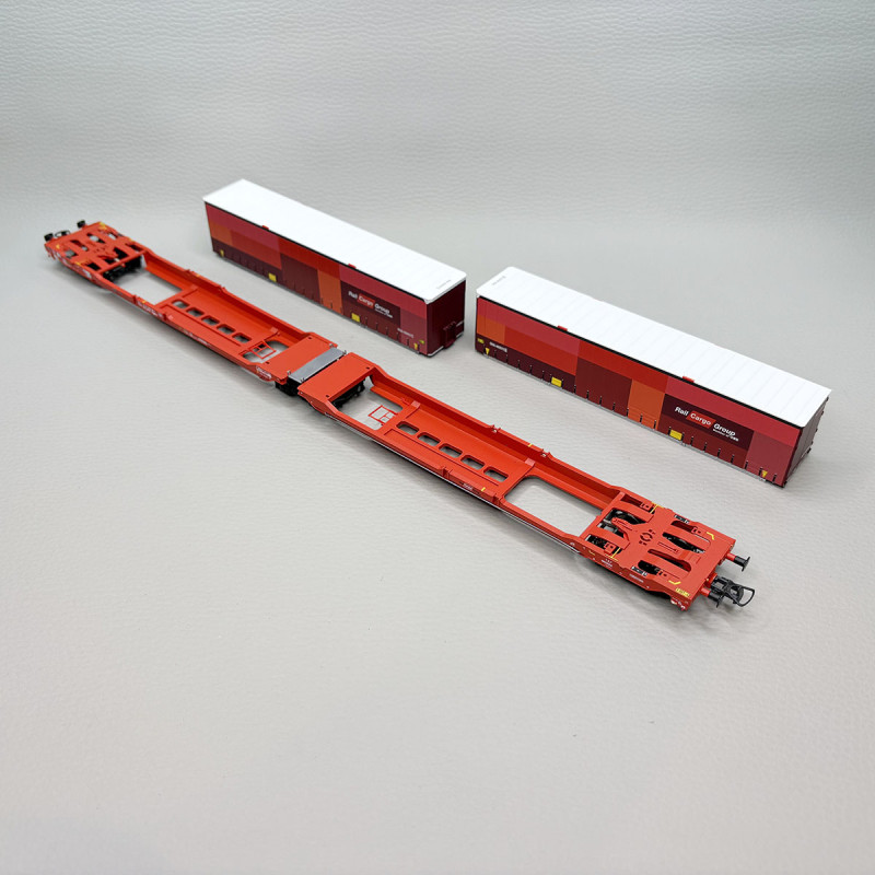 Wagon articulé double compartiment Sdggmrs 738 T3000e ÖBB/RCW, Ep. VI - ROCO 6600033 - HO 1/87