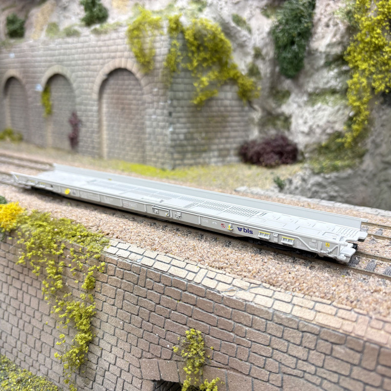 Wagon à plancher surbaissé Xaadkms BLS AG, Ep. VI - MÄRKLIN 47401 - HO 1/87