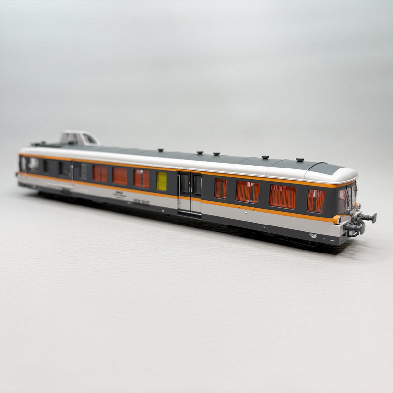 Autorail diesel X 3997 Picasso livrée grise/orange/blanche SNCF, Ep. IV - JOUEF HJ2618 - HO 1/87