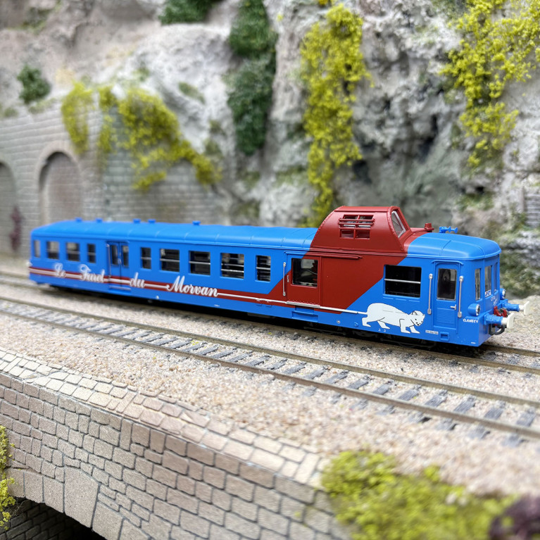 Autorail diesel X 3876 Picasso Le Furet de Morvan CFTA, Ep. V-VI - JOUEF HJ2624 - HO 1/87