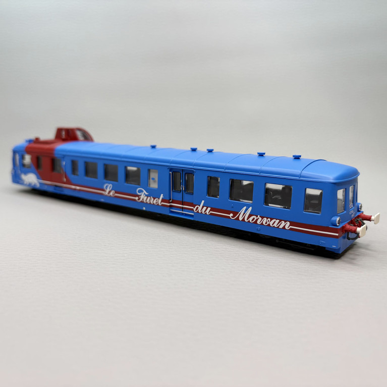 Autorail diesel X 3876 Picasso Le Furet de Morvan CFTA, Ep. V-VI - JOUEF HJ2624 - HO 1/87