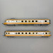 Autorail diesel RGP I remorque Alpazur gris béton/orange SNCF, Ep. IV - JOUEF HJ2463 - HO 1/87