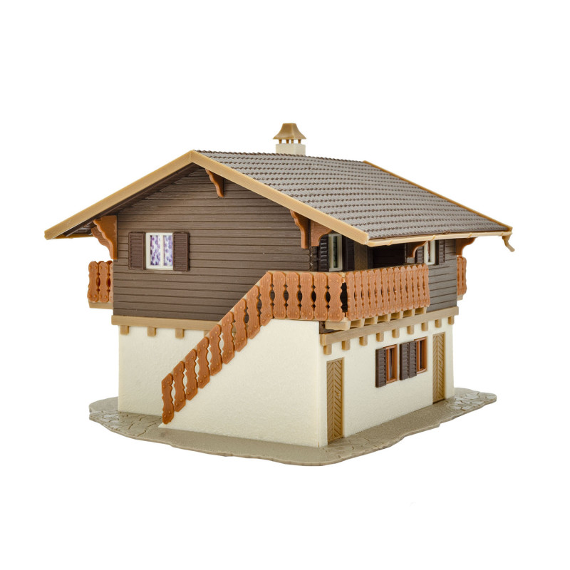 Maison d'hôtes avec abri voiture - VOLLMER 43961 - HO 1/87