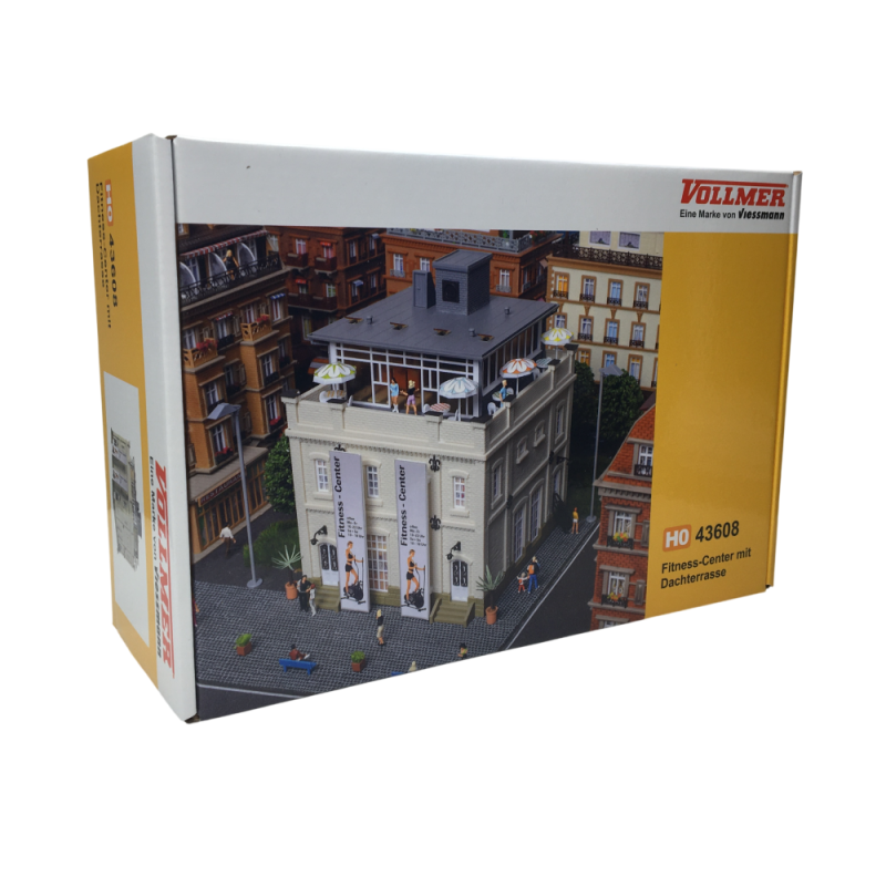 Centre de remise en forme avec terrasse sur le toit - VOLLMER 43608 - HO 1/87