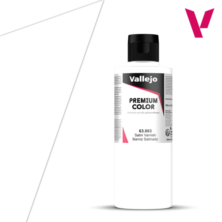 Vernis Satiné - 200ml Auxiliaire Premium Color - VALLEJO 63.063