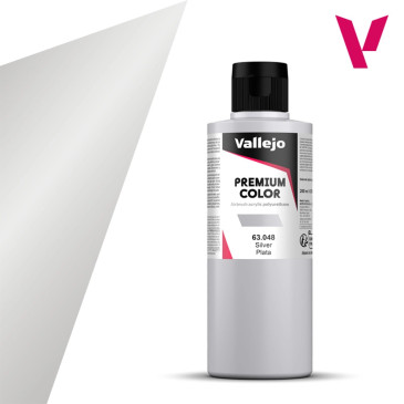 Argent - 200ml Metallic Premium Color - VALLEJO 63.048