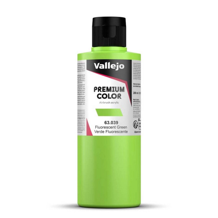 Vert Fluo - 200ml Fluorescent Premium Color - VALLEJO 63.039