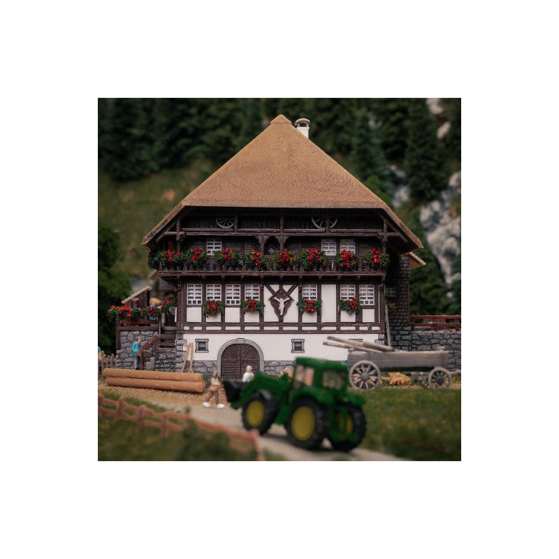 Modèle d'anniversaire, Ferme de la forêt noire, avec 2 figurines - Faller 232010 - N 1/160