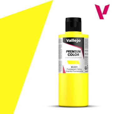 Jaune Fluo - 200ml Fluorescent Premium Color - VALLEJO 63.031