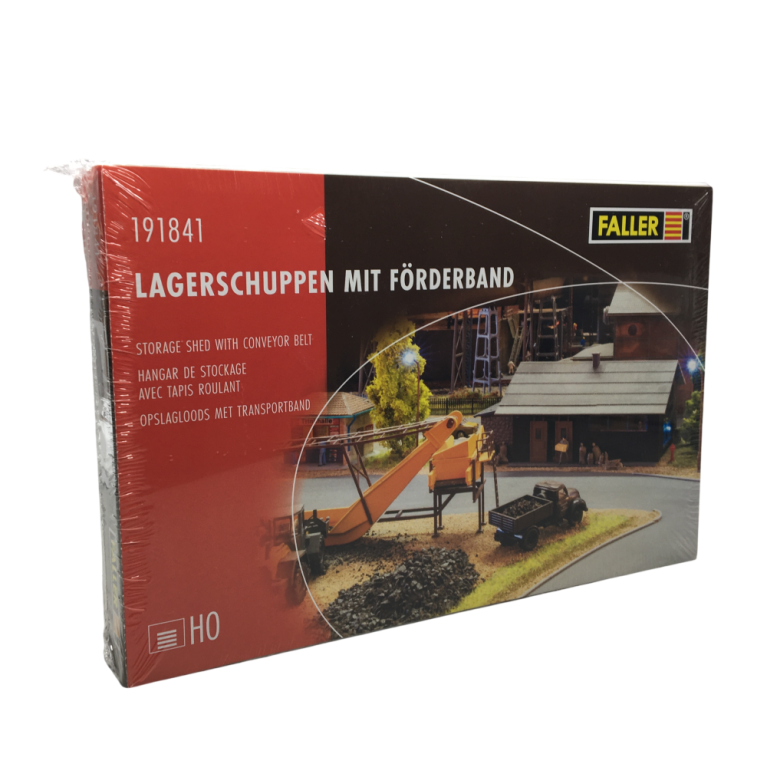 Hangar de stockage avec tapis roulant  - Faller 191841 - HO 1/87