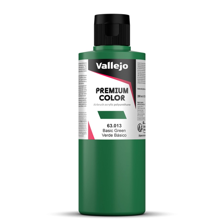 Vert Basique - 200ml Opaque Premium Color - VALLEJO 63.013
