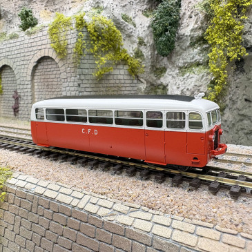 Autorail De Dion-Bouton type ND N°201 sans aérateurs CFD Vivarais-Lozère, Ep. III - REE VM-053 - HOm/HOe 1/87