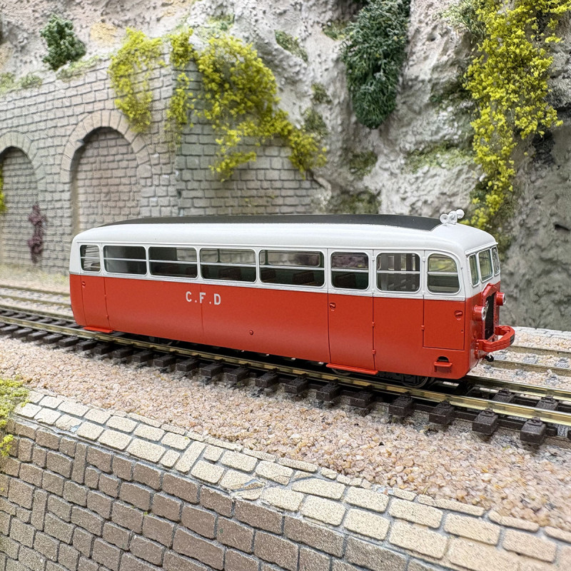 Autorail De Dion-Bouton type ND N°201 sans aérateurs CFD Vivarais-Lozère, Ep. III - REE VM-053 - HOm/HOe 1/87