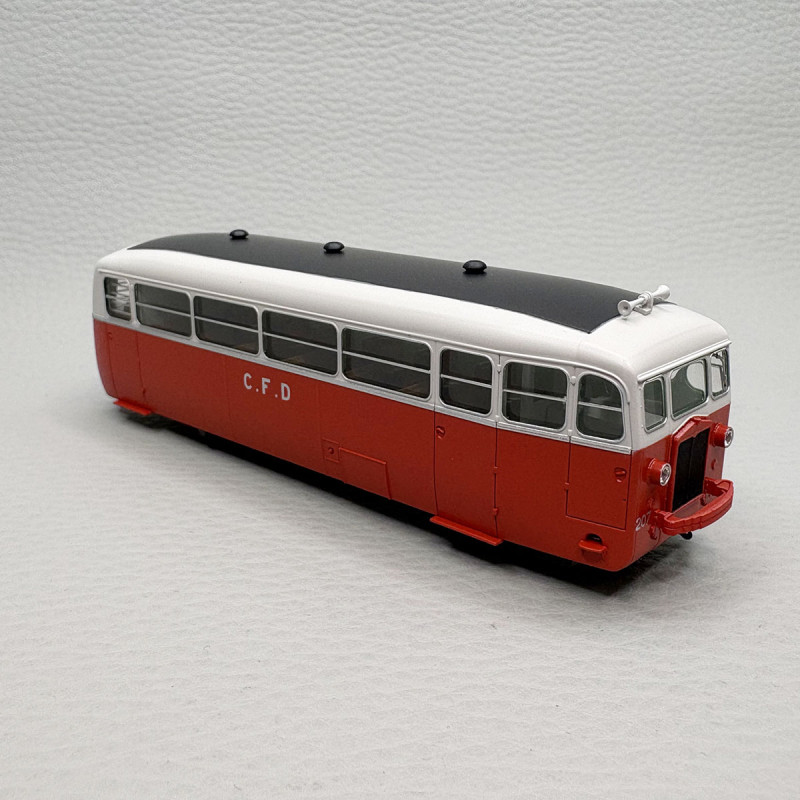 Autorail De Dion-Bouton type ND N°207 rouge/gris perle CFD Vivarais, Ep. III - REE VM-055 - HOm/HOe 1/87