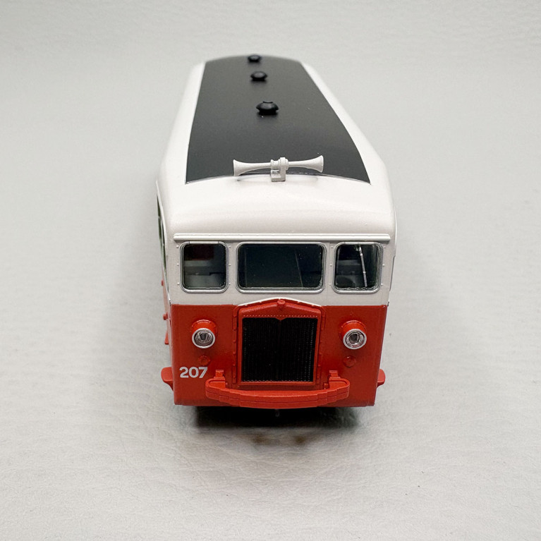 Autorail De Dion-Bouton type ND N°207 rouge/gris perle CFD Vivarais, Ep. III - REE VM-055 - HOm/HOe 1/87