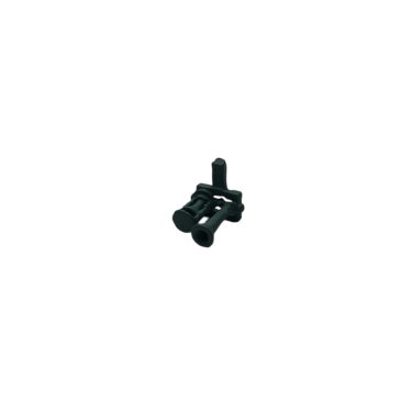 Avertisseur 2 trompes bi-ton, avec tôle de protection, 4 pièces, métal de fonderie - REE XB523 - HO 1/87