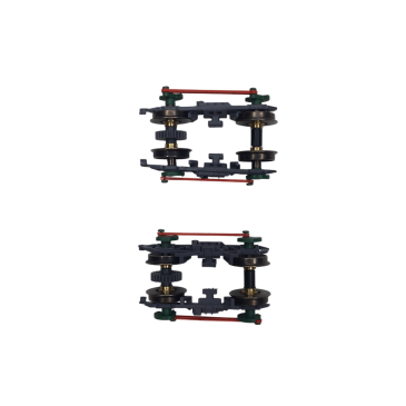 Kit bogie avec essieux, BB 401 et BB 402, compatible VM023-024 - REE M701-SP10-401-402 - HOe 1/87