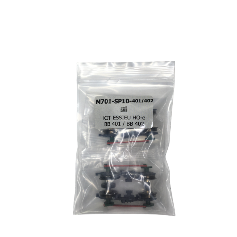 Kit bogie avec essieux, BB 401 et BB 402, compatible VM023-024 - REE M701-SP10-401-402 - HOe 1/87