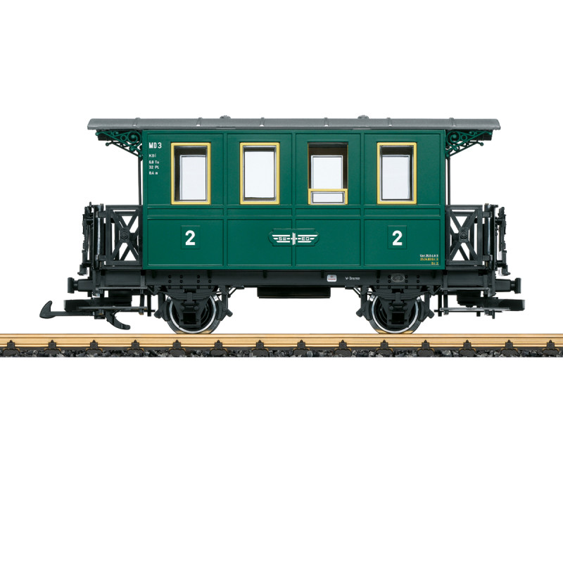 Voiture voyageurs type M-D 3 vert mousse Jagsttalbahn SWEG, Ep. IV - LGB 30142 - G 1/22.5