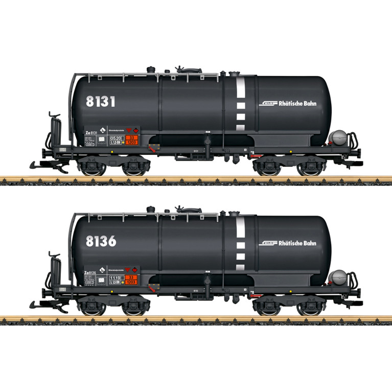 Coffret 2 wagons-citernes type Za 8131 et 8136 RhB, Ep. VI - LGB 47835 - G 1/22.5