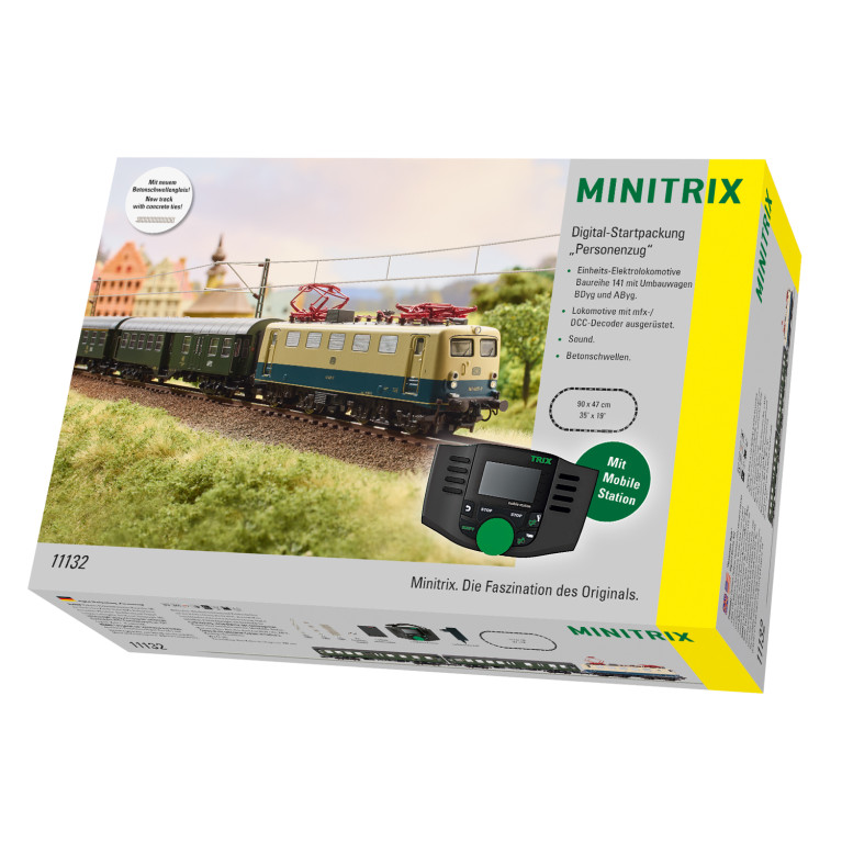 Coffret démarrage digital Train de voyageurs BR 141 Knallfrosch DB, Ep. IV - MINITRIX 11132 - N 1/160