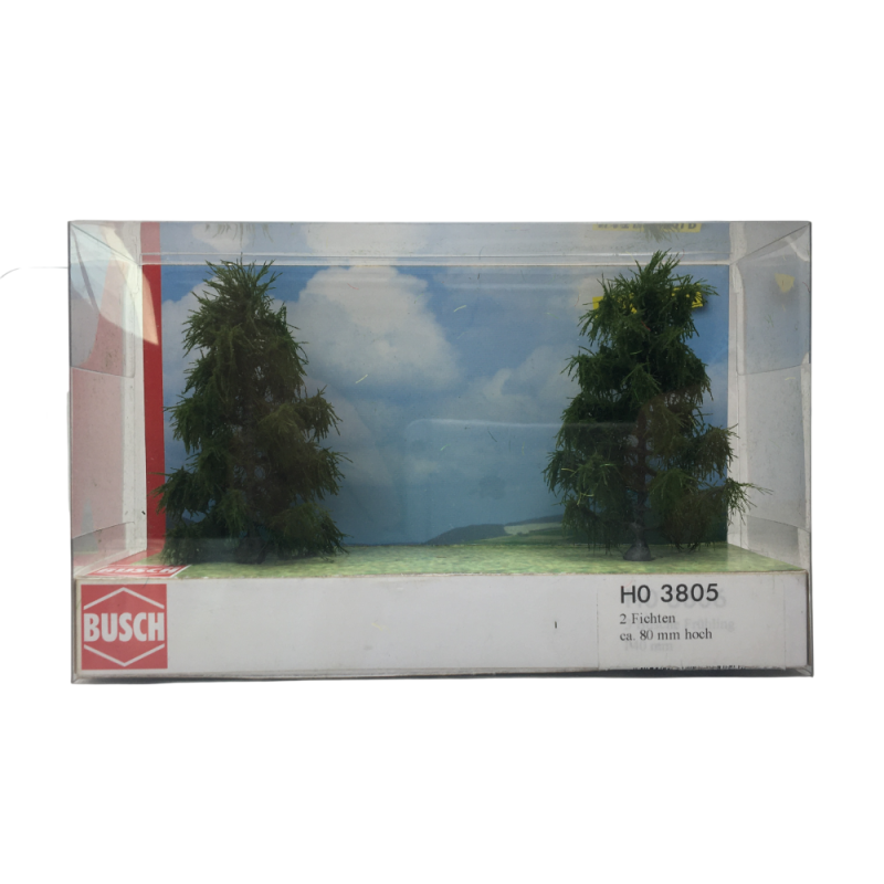 Épicéa, 80 mm, 2 pièces - BUSCH 3805 - HO 1/87