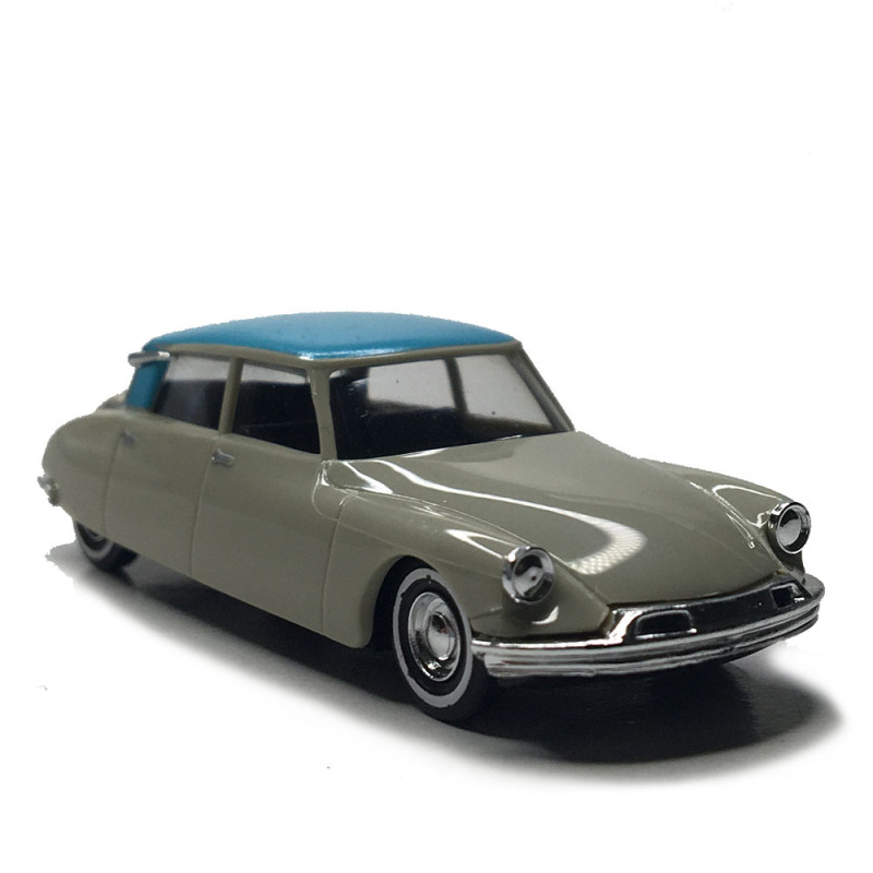 Citroën DS19, bleu, gris - BUSCH 48024 - HO 1/87