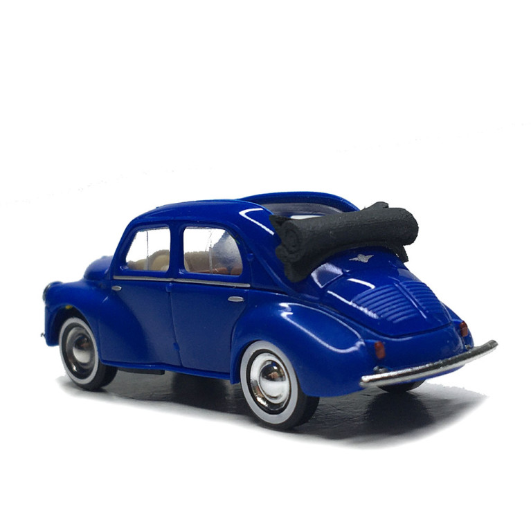 Renault 4 CV, cabrio, bleu, 1954 - BUSCH 46571 - HO 1/87