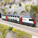 Voiture pilote 2 étages type Bt IC 2000 pictogrammes vélos CFF SBB, Ep. V-VI - ROCO 6210218 - HO 1/87