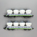 Coffret 2 wagons-silos type Uacs Českomoravský cement ČD, Ep. V - ROCO 6600237 - HO 1/87
