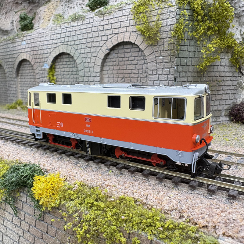 Locomotive diesel 2095.13 livrée verte ÖBB, Ep. III - ROCO 7550007 - HOe 1/87 voie étroite 760mm