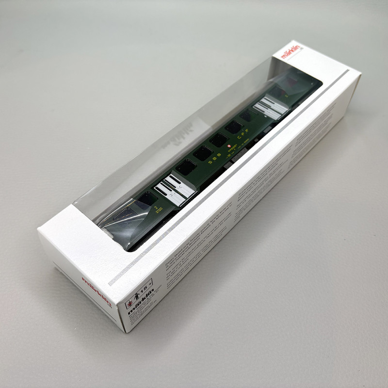 Voiture voyageurs 2e classe acier léger vert sapin CFF SBB, Ep. IV - MÄRKLIN 43373 - HO 1/87
