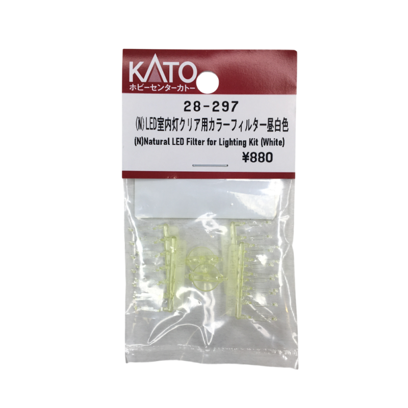 Filtre de couleur transparent, pour éclairage intérieur LED, blanc lumière du jour - KATO 28-297 - N 1/160