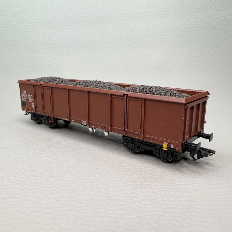 Coffret 6 wagons-tombereaux type Eas 5949/5971 chargés lignite DR, Ep. IV-V - MÄRKLIN 46919 - HO 1/87