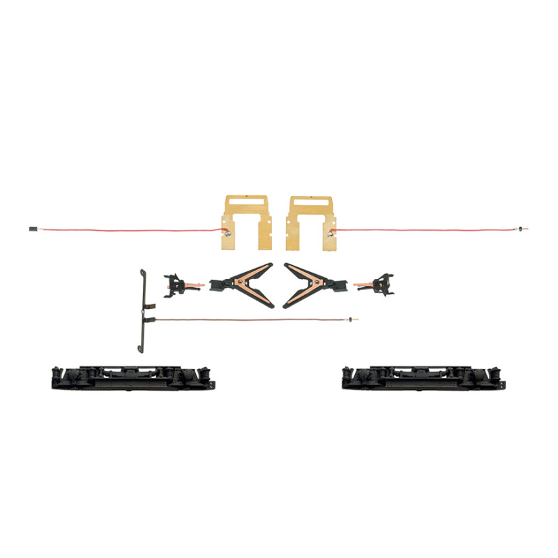 Attelages courts fonctionnels conducteurs de courant - MARKLIN 72024 - HO 1/87